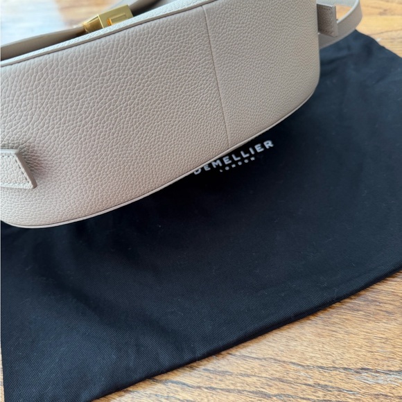 DeMellier Taupe SaddleBag with Gold Accent - Picture 3 of 5